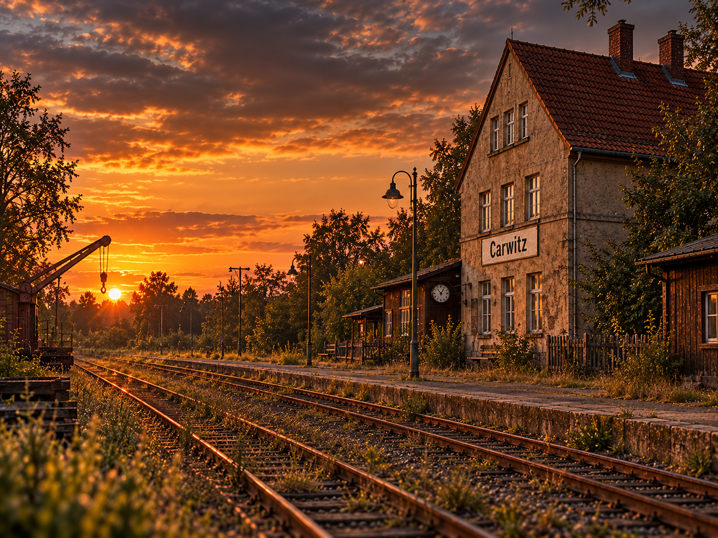 Bahnhof Karwitz zum Ende des Personenverkehrs 1975