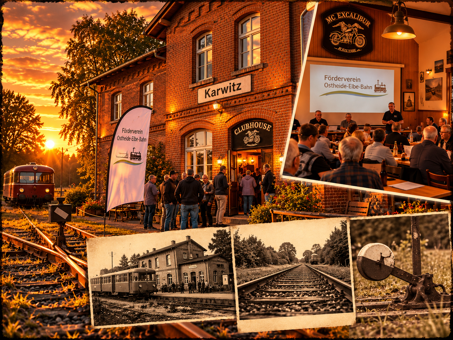 Jahreshauptversammlung des Fördervereins Ostheide-Elbe-Bahn 2024 im Clubhouse